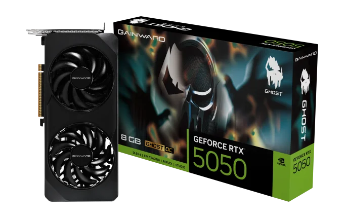 Gainward Ghost OC GeForce RTX 5050 8GB GDDR6 Black